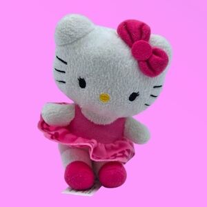 Hello Kitty Valentines Pink Heart Dress Plush